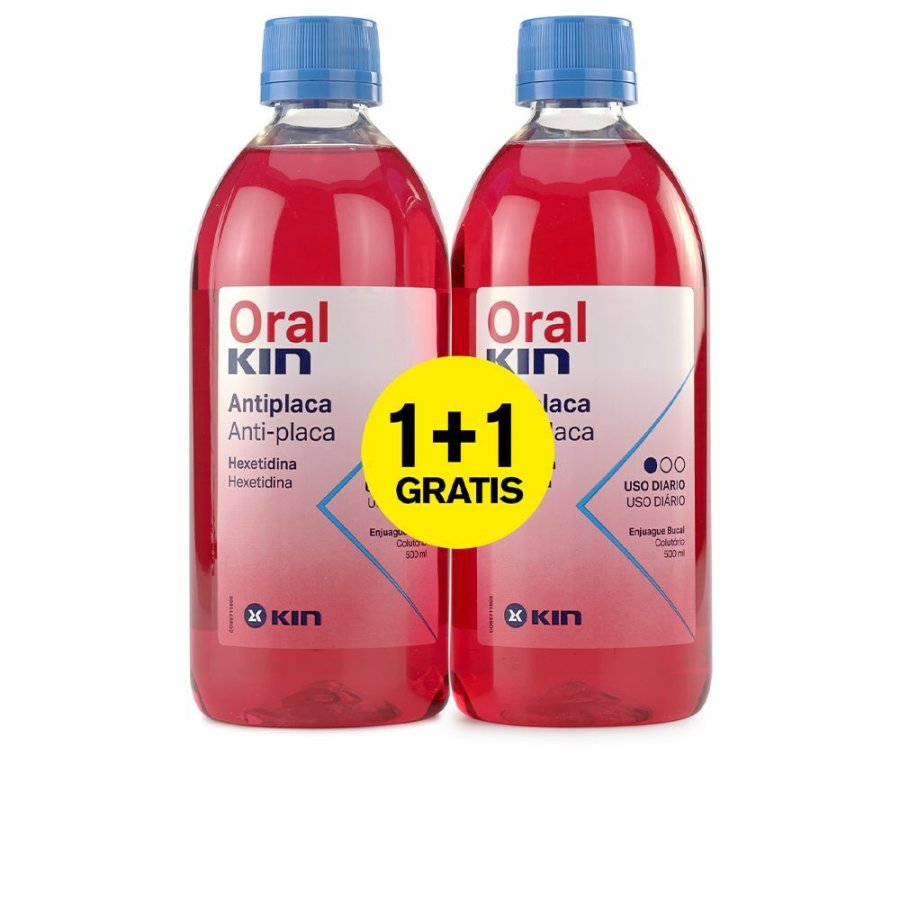 Mundskyllevand Kin Oralkin Enjuague Bucal Placa Anti-plak (2 uds) #1