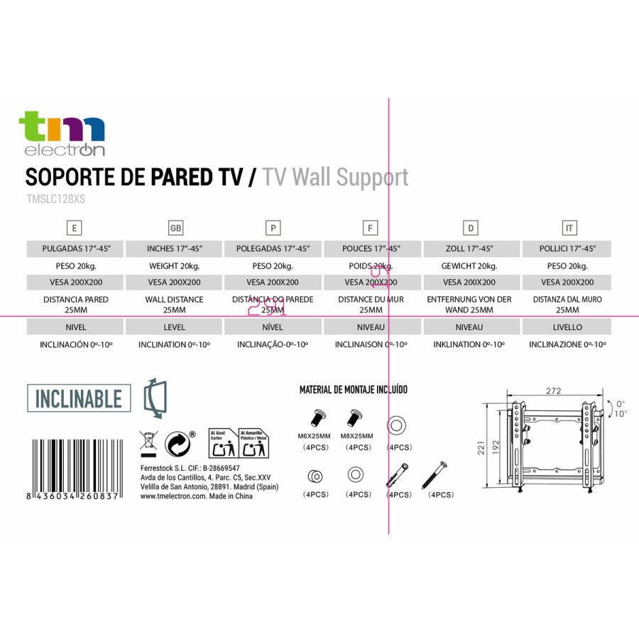 TV-holder TM Electron 20 kg 17