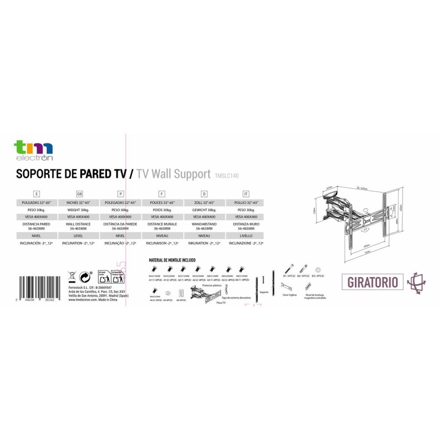 TV-holder TM Electron 30 Kg 32