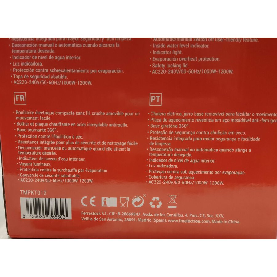 Kedel TM Electron Rustfrit stl 1000 W 1,2 L #3
