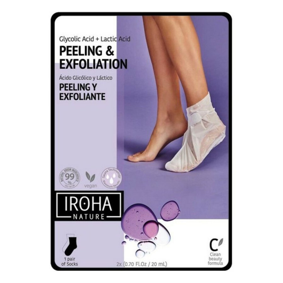 Fugtiggrende Sokker Peeling and Exfoliation Lavender Iroha IN/FOOT-3 (1 enheder) #1