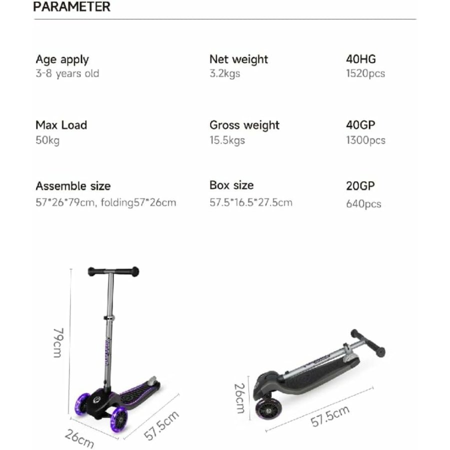Lbehjul Ociotrends Eco Future Scooter Grn 3 hjul #5