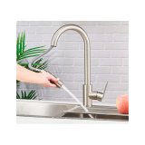 Hane med blandingsbatteri Verhal mi�o S�lvfarvet Rustfrit st�l C-formet #4