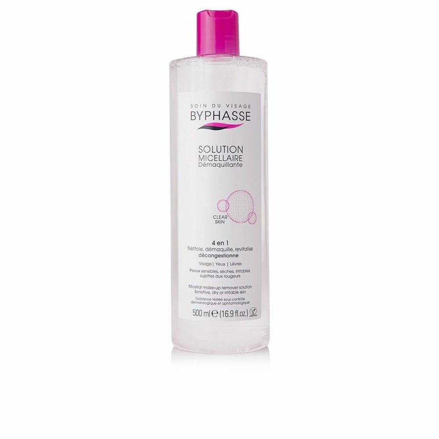 Makeupfjerner micellar vand Byphasse 1000025005 4-i-1 500 ml #1