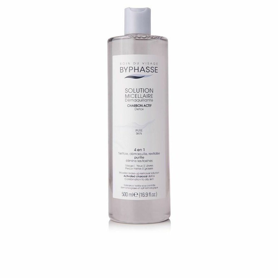 Makeupfjerner micellar vand Byphasse 1000025017 Aktivt kul 500 ml #1