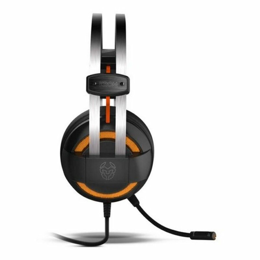 Gaming headset med mikrofon Krom NXKROMKDE Sort Sort/Orange #5