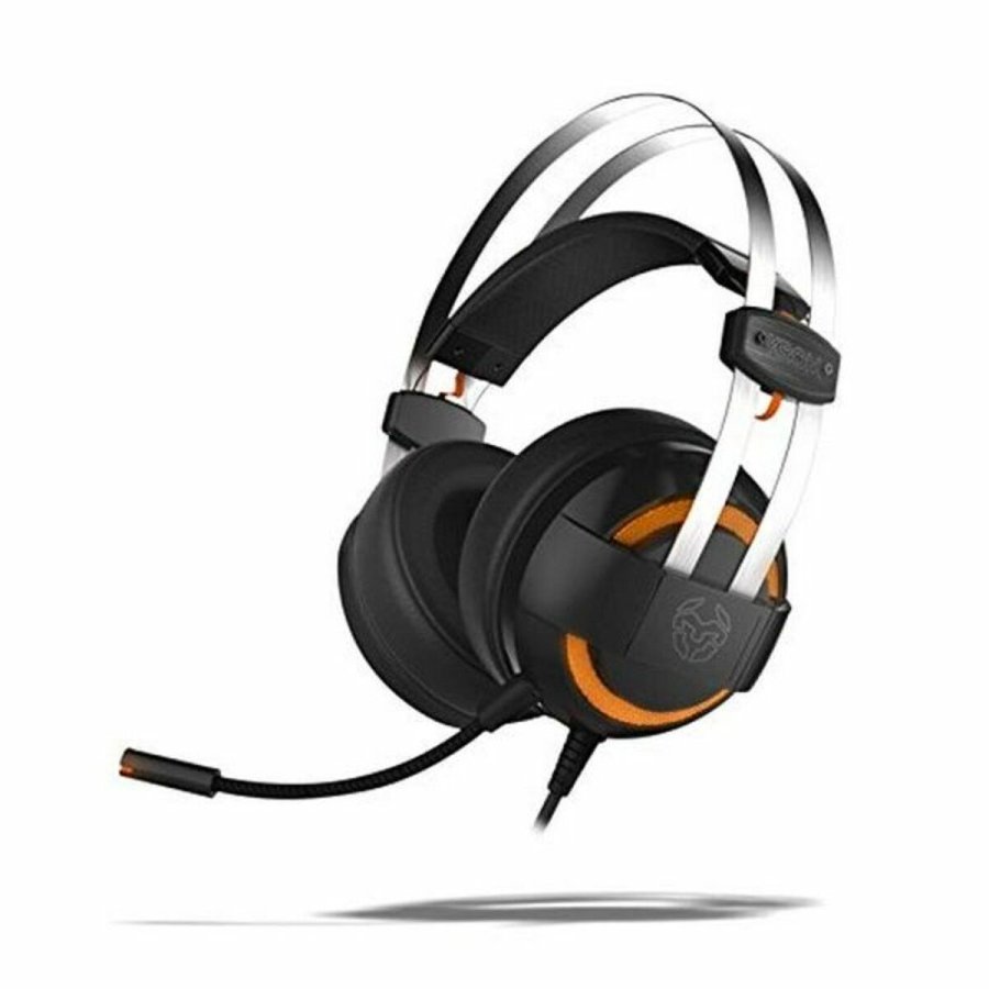 Gaming headset med mikrofon Krom NXKROMKDE Sort Sort/Orange #9