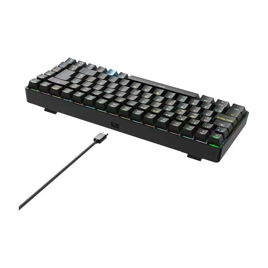Tastatur Hiditec GKE010006 Sort Spansk qwerty #2