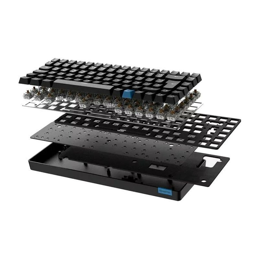 Tastatur Hiditec GKE010006 Sort Spansk qwerty #4
