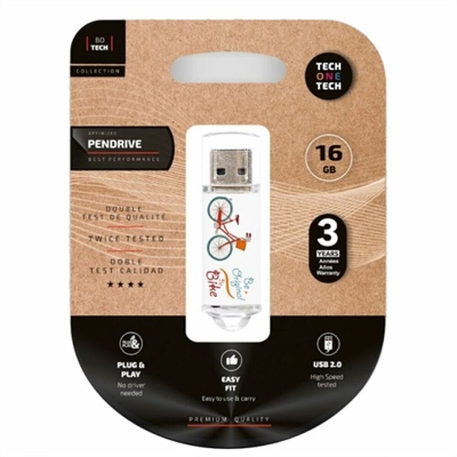 USB-stik Tech One Tech TEC4005-16 16 GB #1