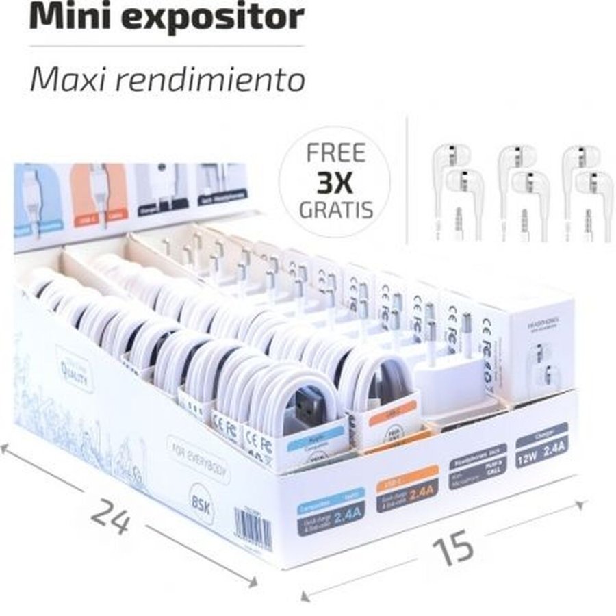 Diadem-hovedtelefoner Tech One Tech TEC2991 Hvid #1