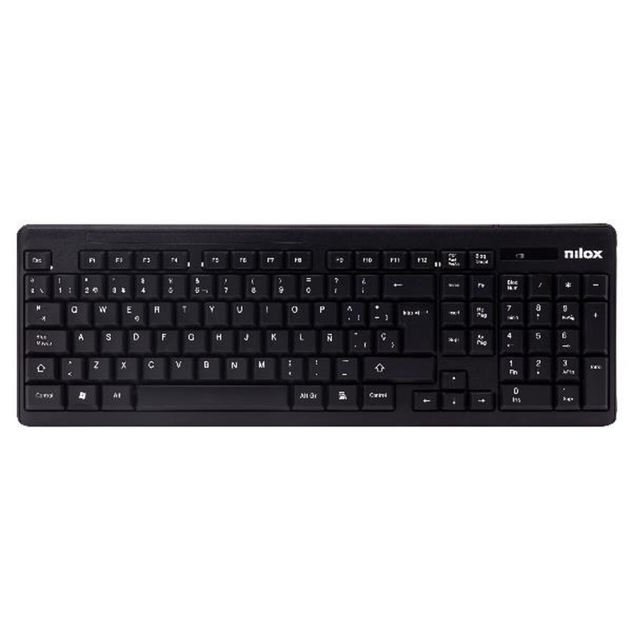 Tastatur og trdls mus Nilox NXKMWE0001 Sort Spansk qwerty QWERTY #2