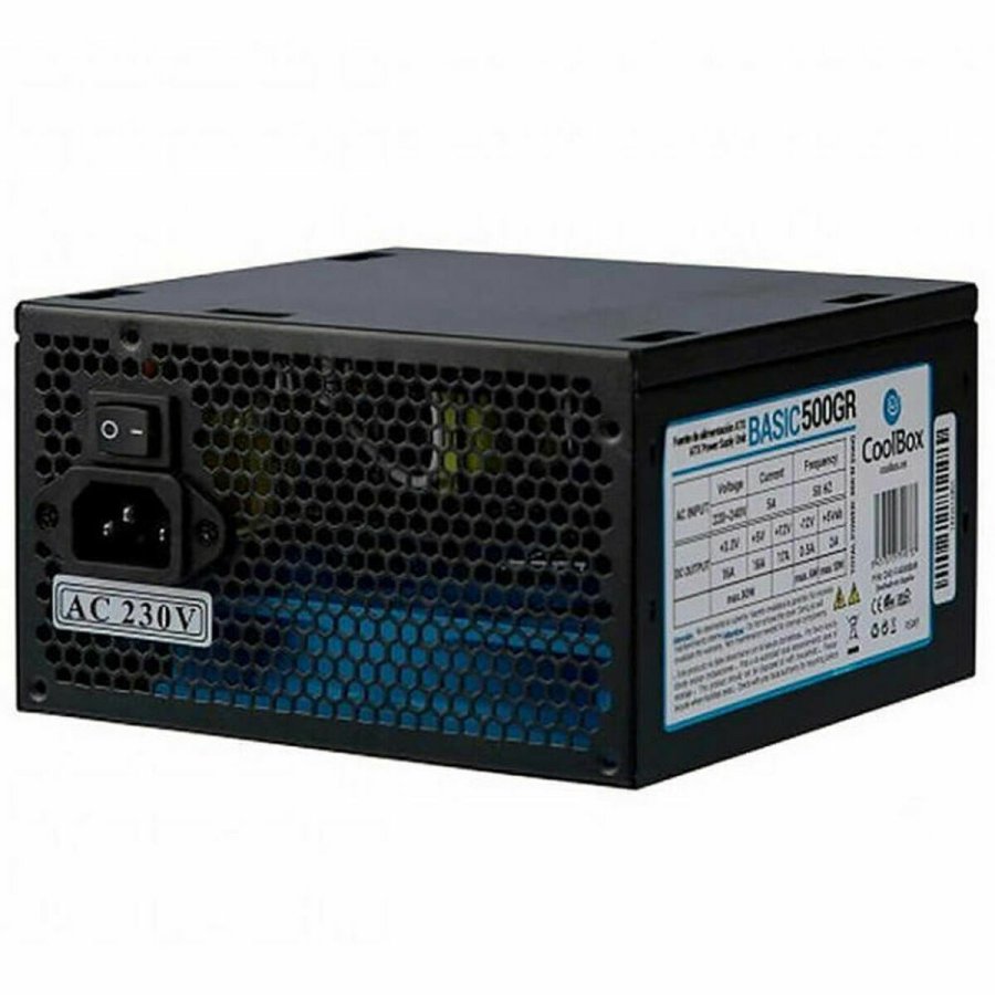 Str�mforsyning CoolBox COO-FA500B-BKB ATX 500 W RoHS CE #1