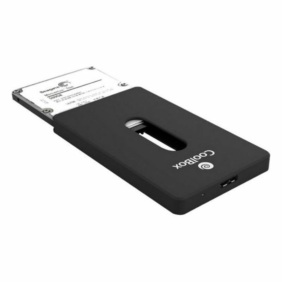 Lomme til harddisk CoolBox SlimChase S-2533 Sort 2,5