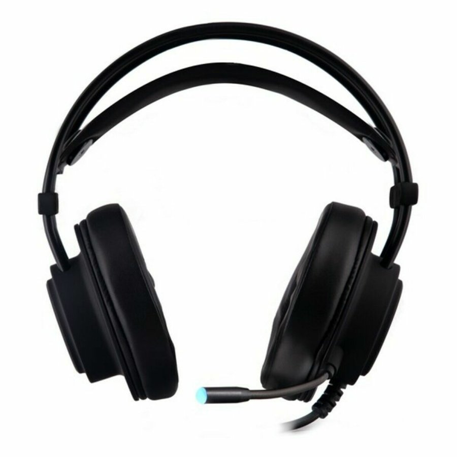 Hovedtelefoner med mikrofon CoolBox DeepLighting Sort #9