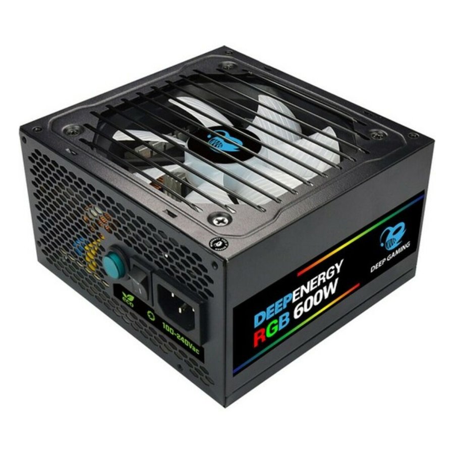 Strmforsyning CoolBox DG-PWS600-MRBZ RGB 600W Sort 600 W #3