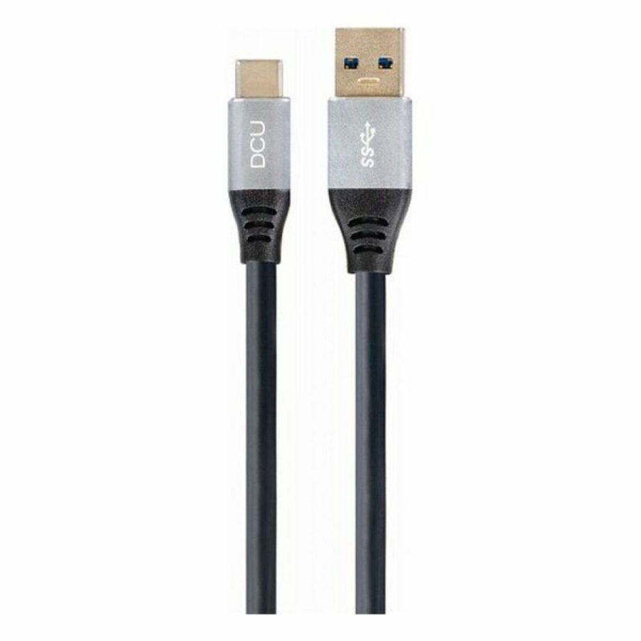 USB A til USB C-kabel DCU Sort (1,5M) #1