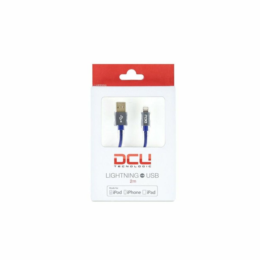 USB til Lightning-kabel DCU 34101250 Marinebl (2 m) #1