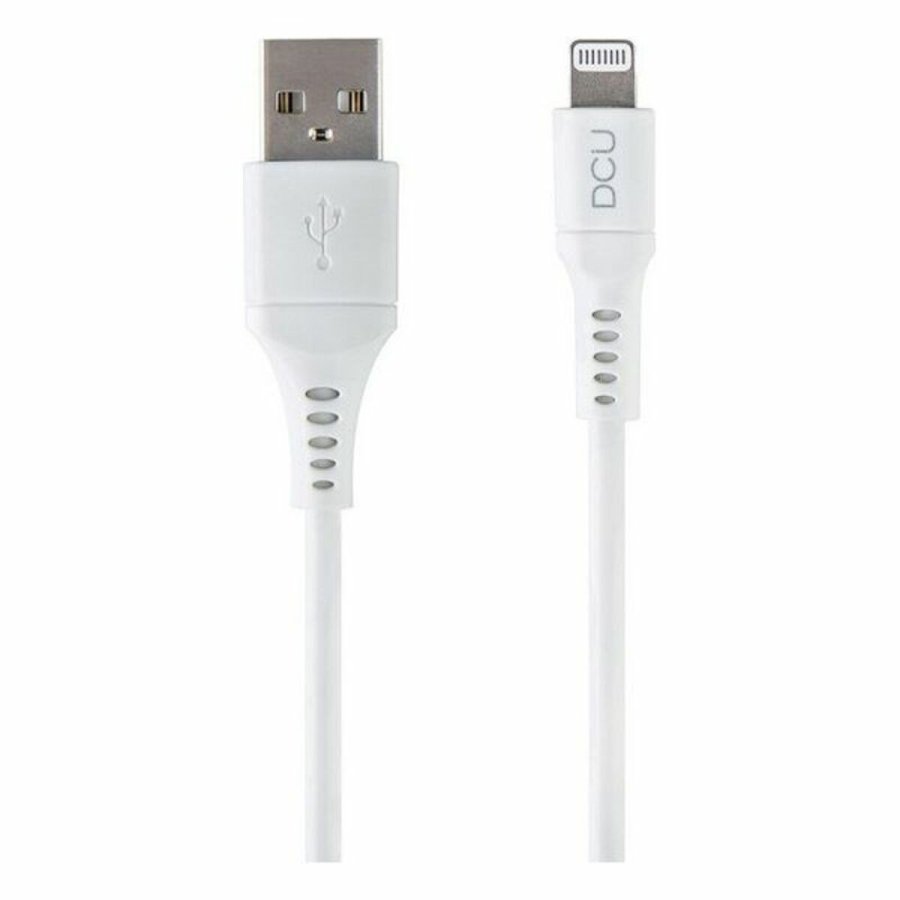 USB til Lightning-kabel DCU 34101290 Hvid (1M) #1