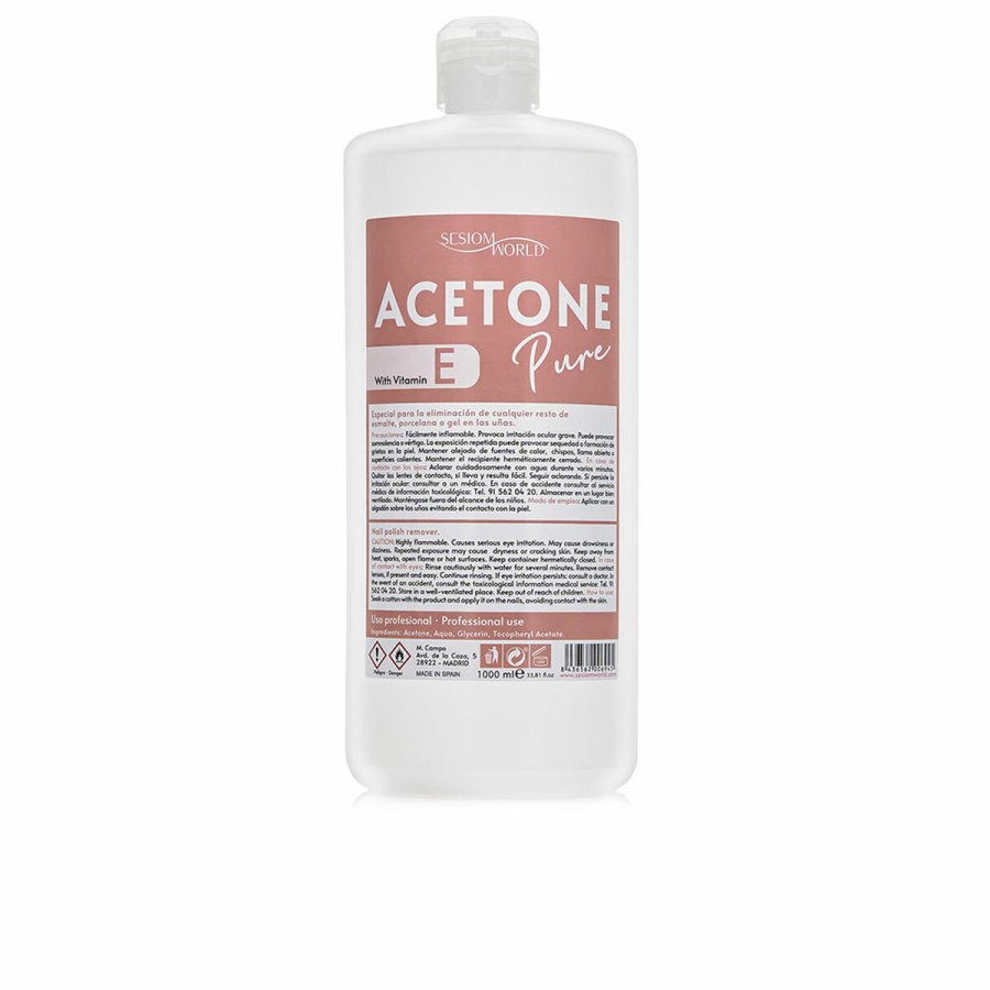 Neglelakfjerner SesioMWorld ACETONE PURE 1 L #1