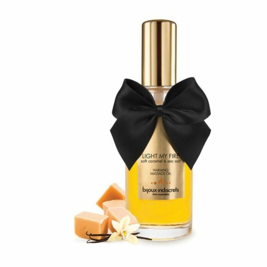 Erotisk massageolie Bijoux Cosmetiques Light My Fire 100 ml Karamel Varme Effekt #1