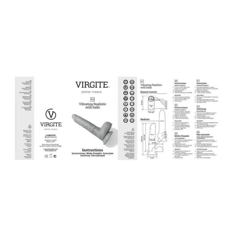 Realistisk Vibrator Virgite #5