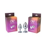 Anal plug Oh!rgasmic S�lvfarvet #6