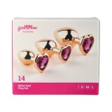 Anal plug Pick&Love N 14 Gylden 3 Dele (8,3 cm) (9,5 cm) (7,6 cm) #3