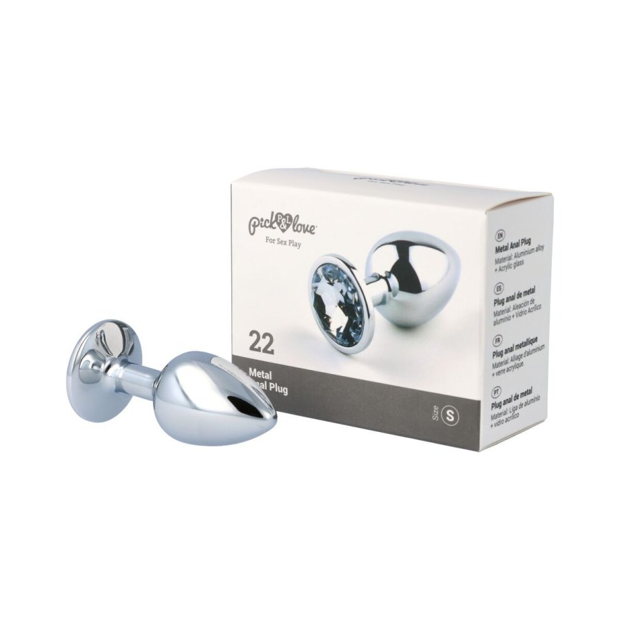 Anal plug Pick&Love N 22 Slvfarvet (7,6 cm) #2