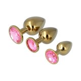 Anal plug Pick&Love N 32 Gylden 3 Dele (8,3 cm) (9,5 cm) (7,6 cm) #1