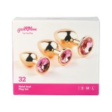 Anal plug Pick&Love N 32 Gylden 3 Dele (8,3 cm) (9,5 cm) (7,6 cm) #7