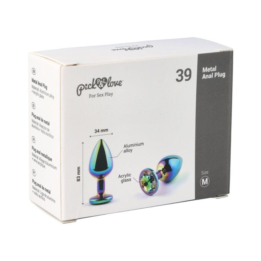 Anal plug Pick&Love N 39 Multifarvet (8,3 cm) #3
