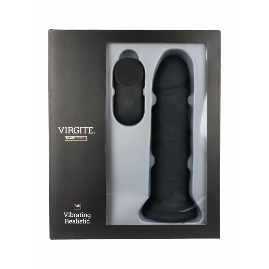 Realistisk Dildo Virgite R15 Sort 16,5 cm #3