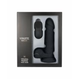 Realistisk Dildo Virgite R16 Sort 16 cm #3