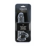 Realistisk Dildo Virgite R23 Sort 20 cm #3