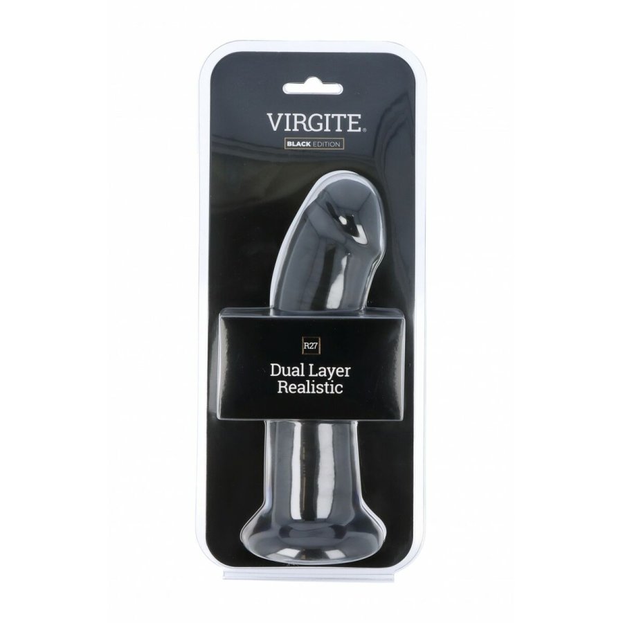 Realistisk Dildo Virgite R27 Sort 21 cm #3