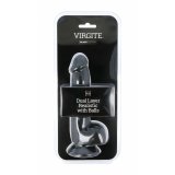Realistisk Dildo Virgite R28 Sort 20 cm #3