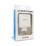 USB-oplader vggen Aisens ASCH-2PD30QC-W Hvid 48 W USB-C (1 enheder) #2