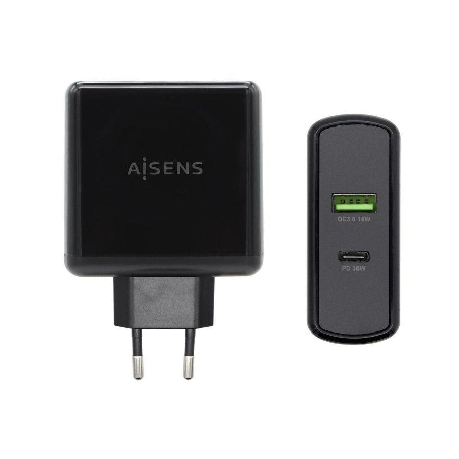 USB-oplader vggen Aisens PD 3.0 USB-C 48 W Sort #1