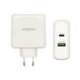 USB-oplader vggen Aisens ASCH-2PD45A-W Hvid 57 W USB-C (1 enheder) #1