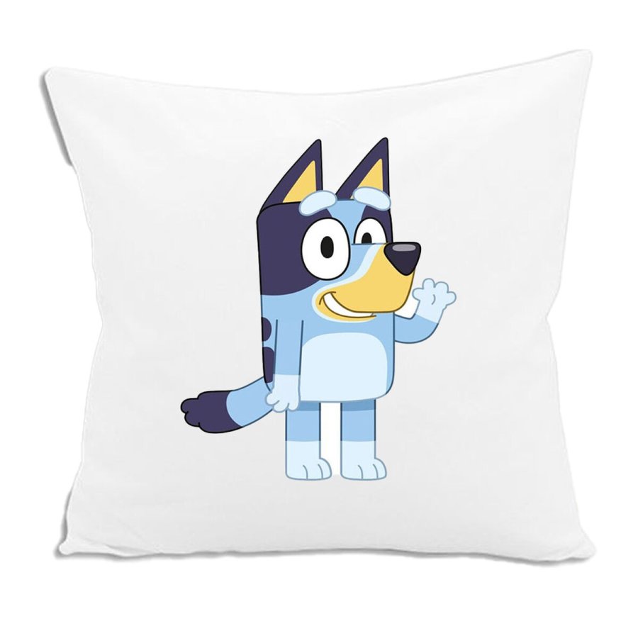 3D pude Bluey Hvid 30 x 30 cm Firkantet #1