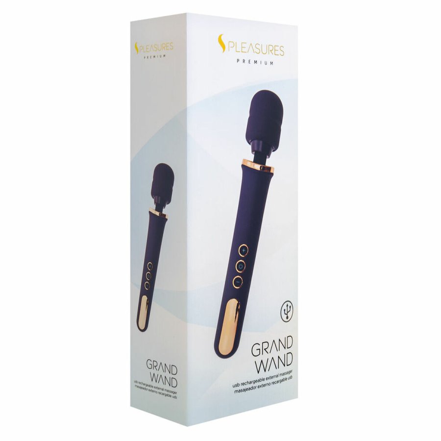 Massager S Pleasures Grand Wand Gylden Lilla #1