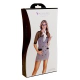 Erotisk Kostume S Pleasures Sort/Hvid Onesize #1