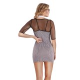 Erotisk Kostume S Pleasures Sort/Hvid Onesize #2