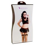 Erotisk Kostume S Pleasures Sort R�d Onesize #1
