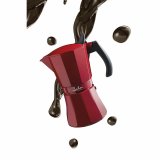 Italiensk Kaffekande JATA Cafetera de induccin roja vulcano Rd Aluminium 12 Skodelice (1 enheder) #3