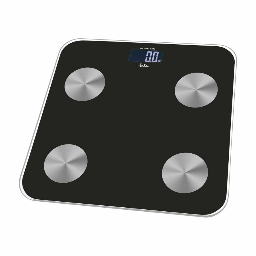 Digital badevgt JATA HBAS1155 Sort Glas Hrdet glas 180 kg #4