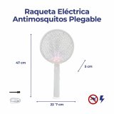 Genopladelig Insektdrber raket med LED JATA MOST3555 Metal Plastik #2