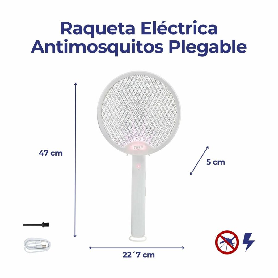 Genopladelig Insektdrber raket med LED JATA MOST3555 Metal Plastik #2