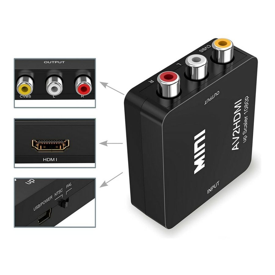 Signalforstrker HDMI - AV 3 x RCA #7